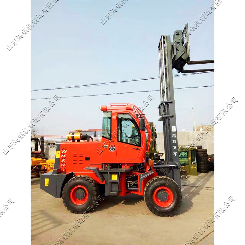 四轮座驾式柴油叉车 内燃式平衡重搬运车 建筑工地运输堆高车