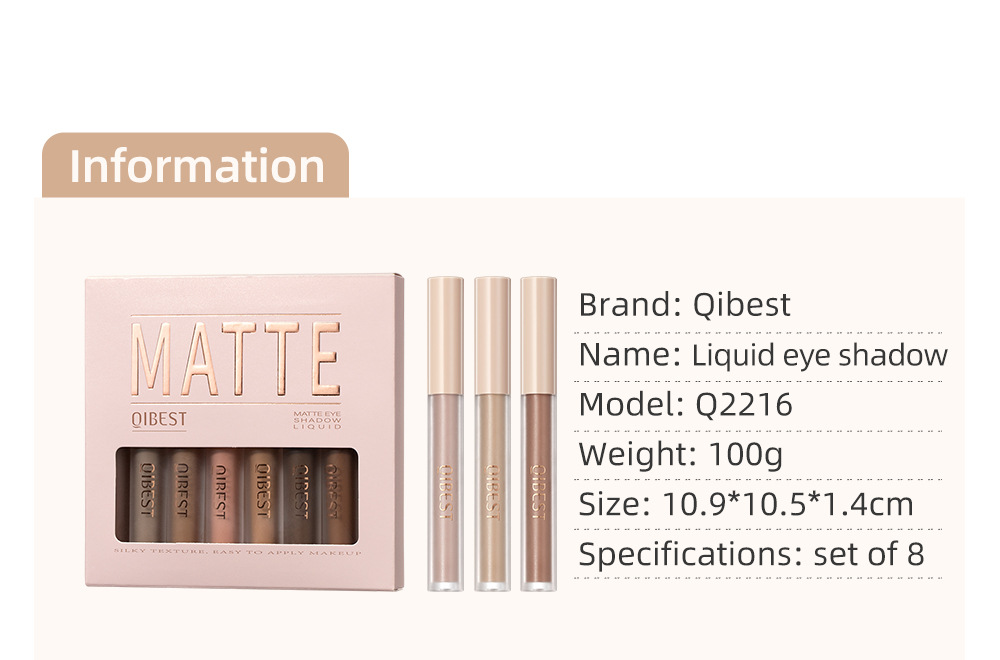 Matte Liquid Eyeshadow For Eyes And Cheeks Nude Earth Tone Set_voghion.com