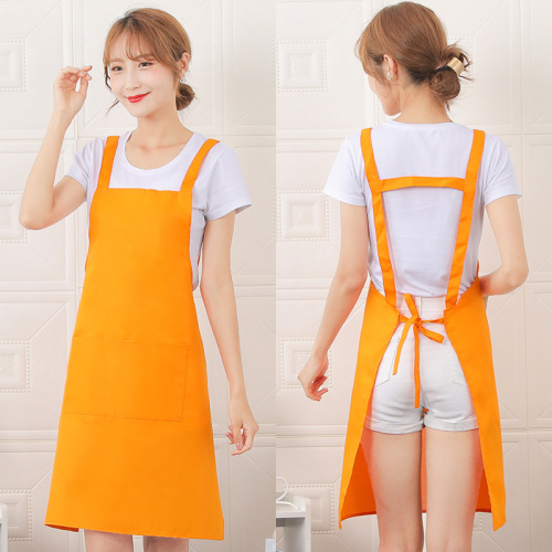 Manufacturer apron wholesale print logo map workclothes promotional gift kitchen shoulder strap advertising print waist adult