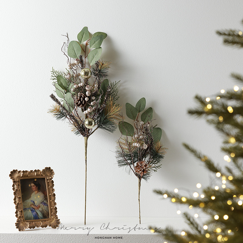 Decoraciones navideñas, accesorios de tiro, colgador de pared navideño, corona navideña nórdica, puerta, colgador de ratán, decoración de la escena de la ventana