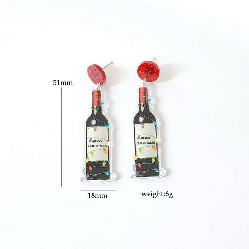 Simple Style Cartoon Letter Arylic Stoving Varnish Women's Drop Earrings 1 Pair display picture 2