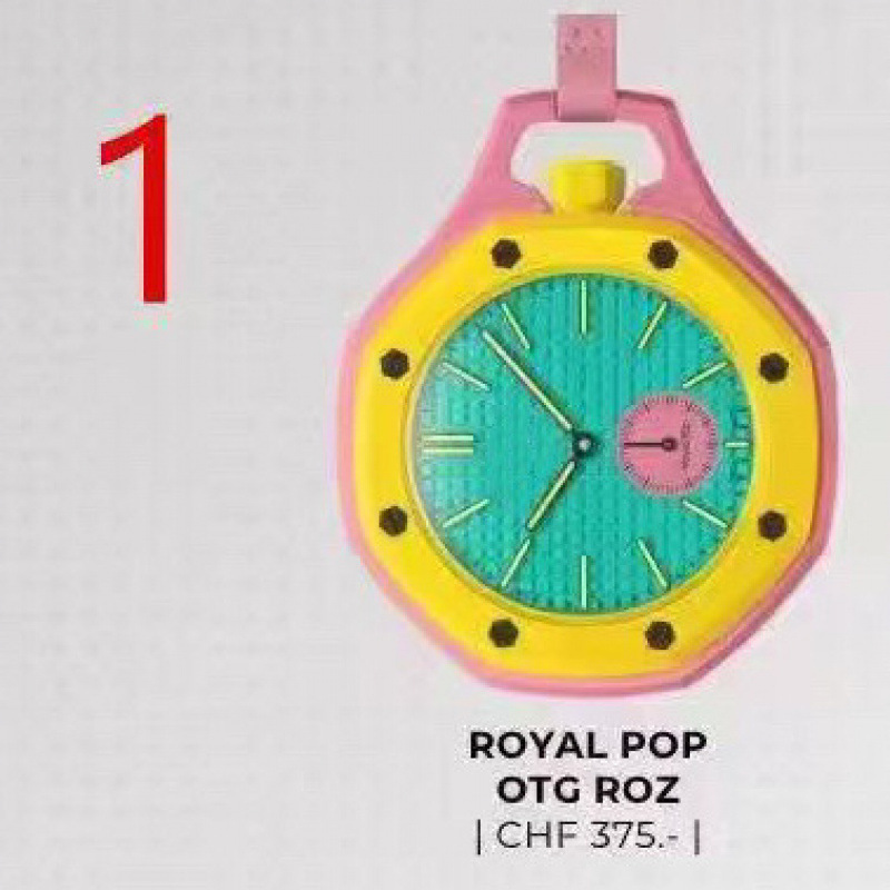 In-Stock Royal Ap Oak New Collaboration Octagonal Pocket Watch Quartz Pocket Watch Weighted Version with Clip-On Mechanism, New Popular Model In-Stock Royal Ap Oak New Collaboration Octagonal Pocket Watch Quartz Pocket Watch Weighted Version with Clip-On Mechanism, New Popular Model