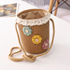 Small children's straw summer fashionable bag strap, Korean style