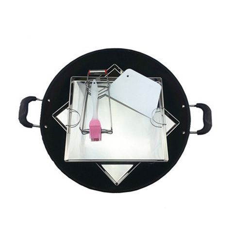 304不锈钢广东肠粉蒸盘工具套装家用自制作肠粉机长方形平底盘子