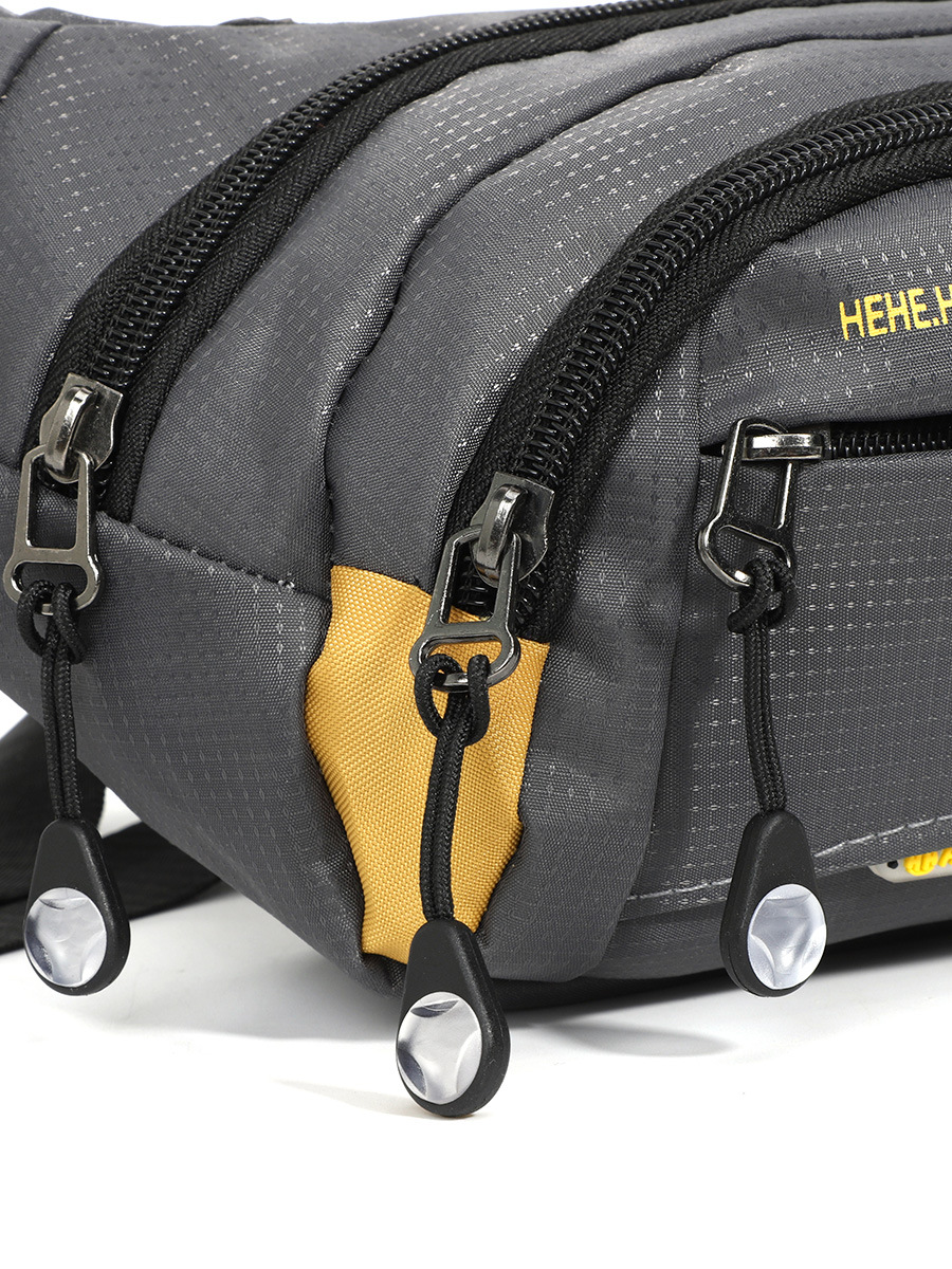 Outdoor Sports Men's Wear-resistant Waist Bag Simple Waterproof Portable Multifunctional Crossbody Chest Bag for Cross-border