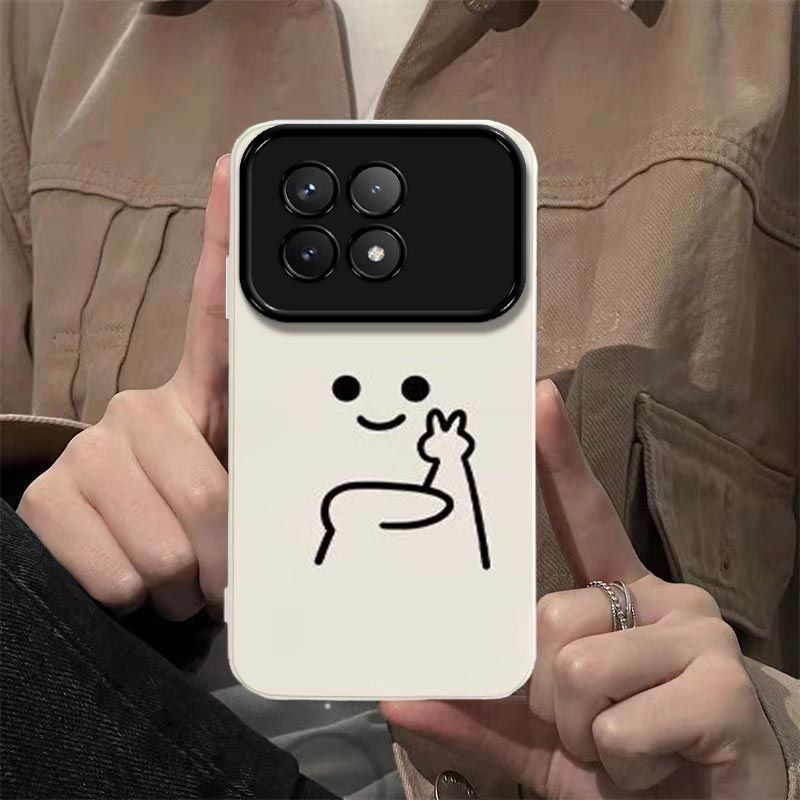 趣味表情适用小米15大视窗手机壳镜头全包Xiaomi 15 Pro防摔硅胶