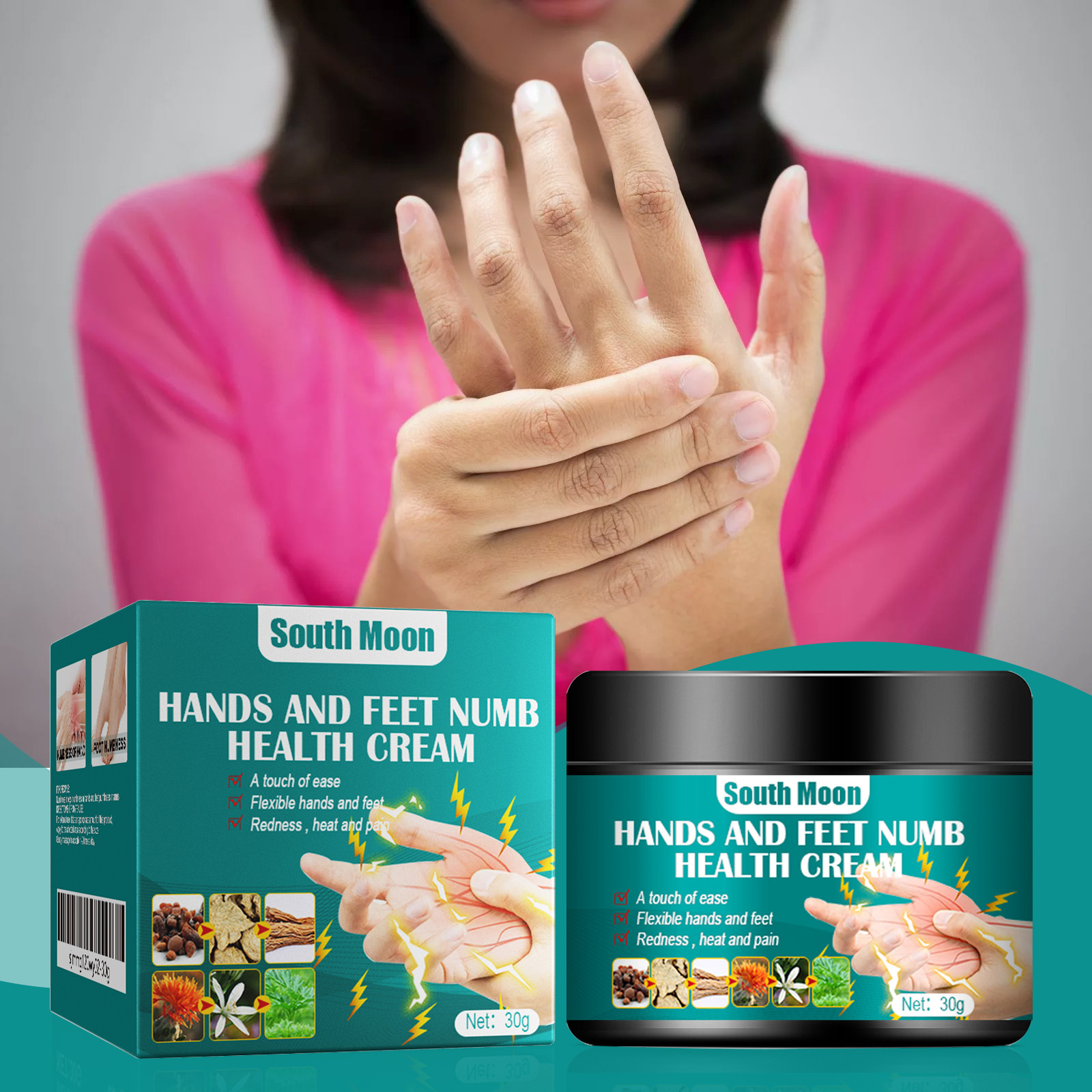 South Moon Hand and Foot Care Cream Daily Gentle Moisturizing Body Hand and Foot Massage Care Cream