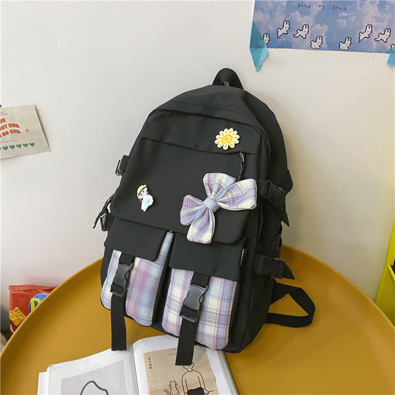 新款可爱小学生三到六年级初中生大容量背包女生双肩包高中生书包|undefined