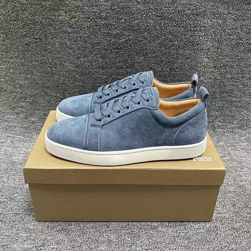 Estación europea cl remaches eléctricos zapatos de suela roja de tendencia universal remaches pareja de moda casual zapatos casuales de moda europea