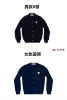 Women's navy blue round collar with white heart