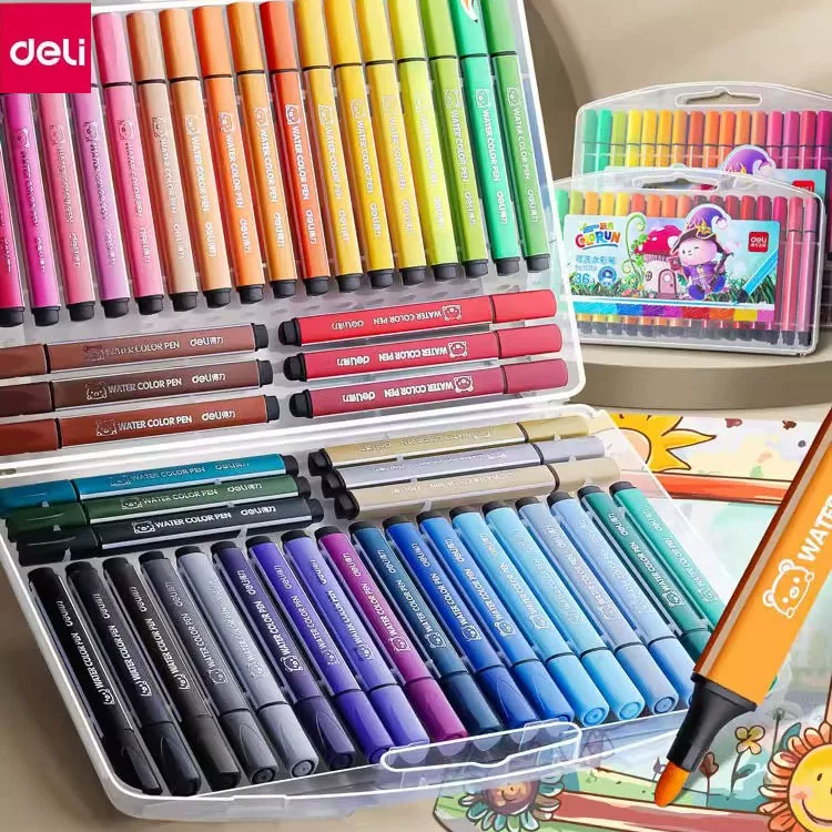 Watercolour, triangular children's art crayons for kindergarten for elementary school students, washable