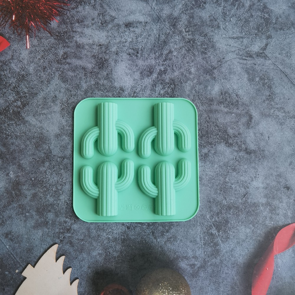 4 cactus 151 chocolate molde de silicona pastel helado pudín molde de postre jabón utensilios