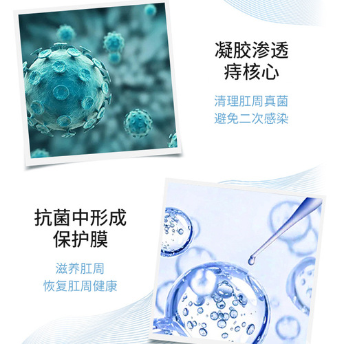仁和医用痔疮敷料凝胶改善内痔及混合痔肛门引起的坠胀痛黏膜充血