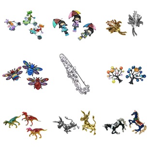 New fashion rhinestone brooch high-end Korean simple coat pin brooch ladies factory wholesale generation