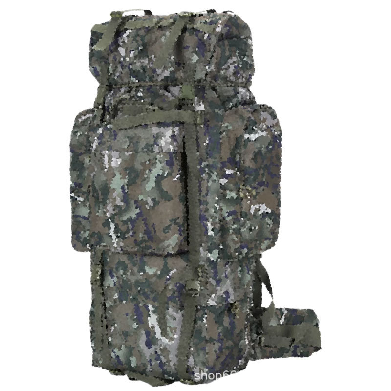 Outdoor Sports Camping Mountaineering Bag Large Capacity Tactical Backpack Multifunctional Hiking Bag Camouflage 100L Rucksack