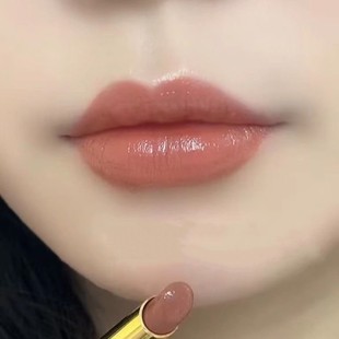 Small Tube Moisturizing Lipstick, Moisturizing, Waterproof, Versatile, Whitening Cinnamon Milk Tea Double-Ended Lip Liner