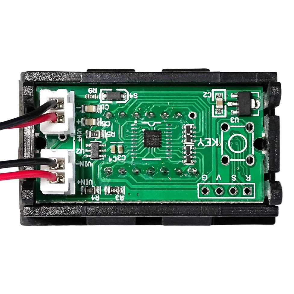 0,36-дюймовый 5-битный 4-проводной переменной точностью DC0-33V Цифровой дисплей постоянного тока Вольтметр цифровой вольтметр красный, синий, зеленый и желтый