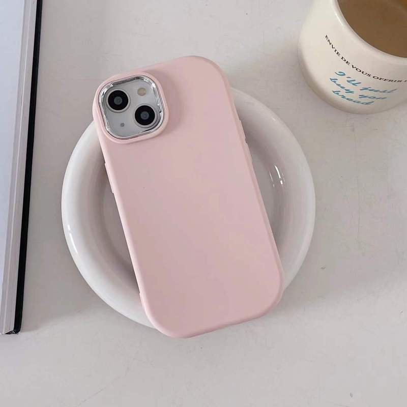 ソリッドカラーのファットダンダン 15pro 電気メッキ 16promax Apple 携帯電話ケース 14plus 落下防止 13 ファッション 12|undefined