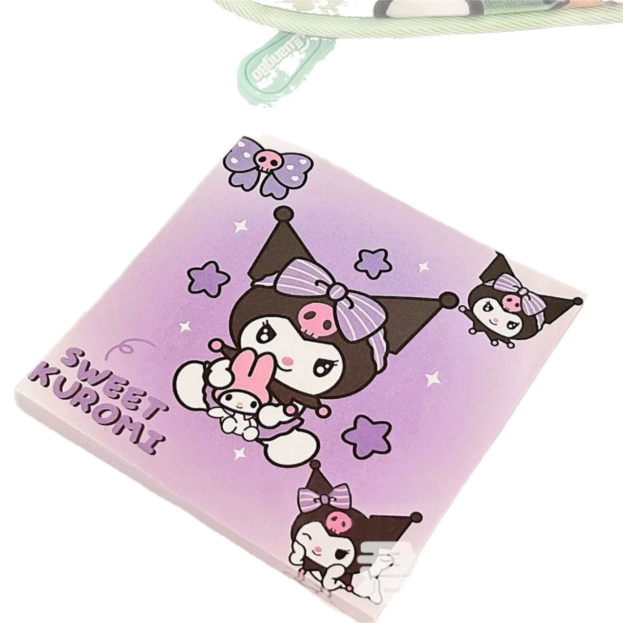 Notepad (Sanrio) cartoon sticky notes — cute characters Hello Kitty & friends, square memo pads, 0.007 kg
