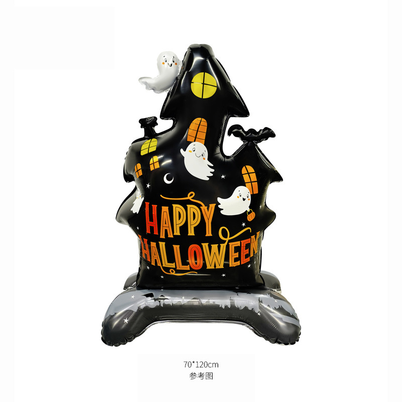 新しいハロウィンゴーストフェスティバルアルミフィルムバルーン 4D 立体カボチャハロウィンゴーストパーティーゴースト漫画バルーン|undefined