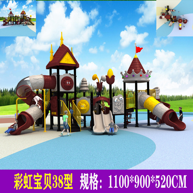 Deslizamiento infantil nuevo deslizamiento de jardín de infantes al aire libre comunidad parque de juegos al aire libre combinación deslizamiento
