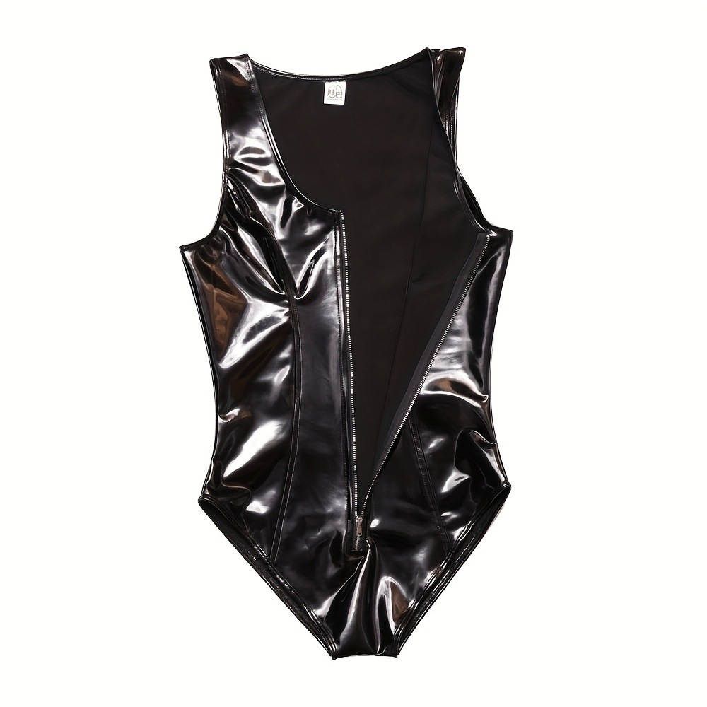 Chaleco de una pieza de eslinga negro femenino de amoníaco de látex nuevo color encanto GB62 club nocturno baile caliente pasarela sexy chaleco moldeador del cuerpo