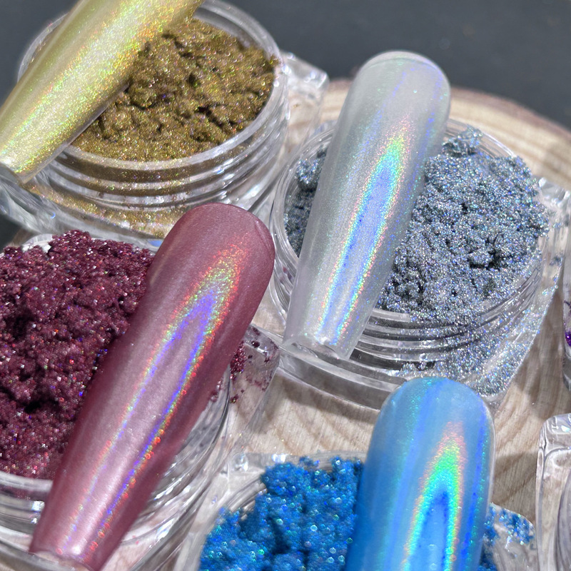 Laser magic mirror powder nail powder nail powder melt-resistant Christmas gold and silver powder colorful powder nail jewelry cross-border supply Laser magic mirror powder nail powder nail powder melt-resistant Christmas gold and silver powder colorful powder nail jewelry cross-border supply