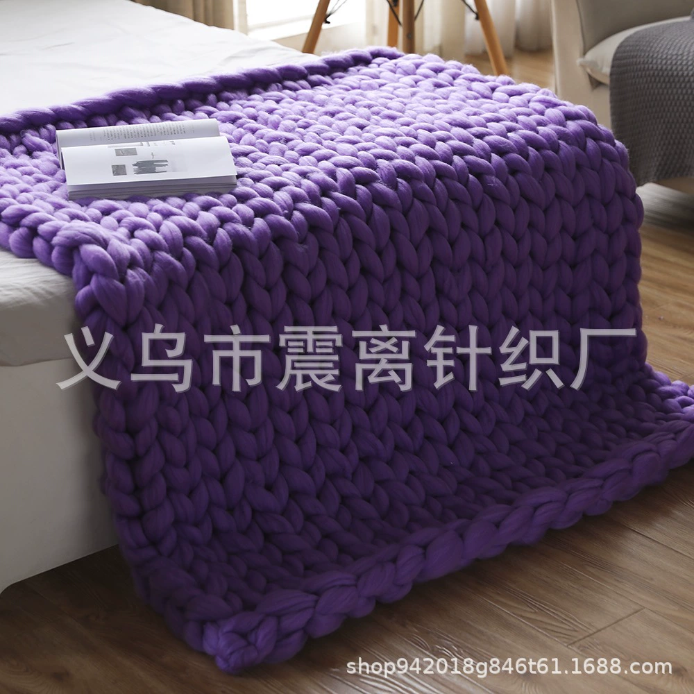 Трикотажный стеганый плед, вязаный диван, handmade, Amazon, (跨境 торговля)
