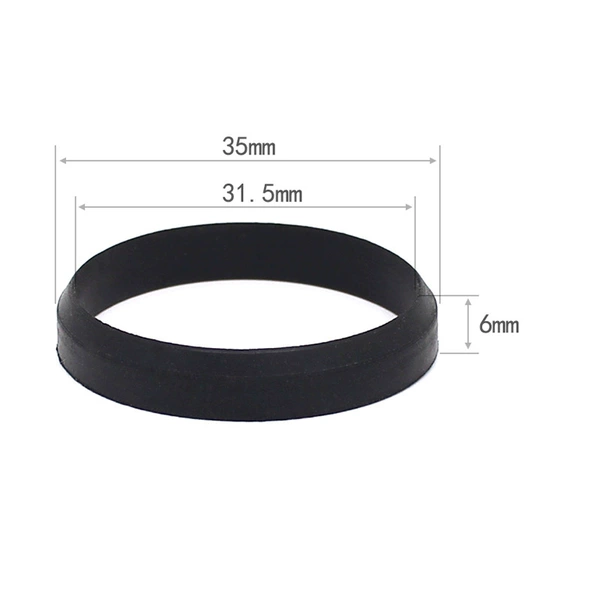 Bidet, thin rubber rings