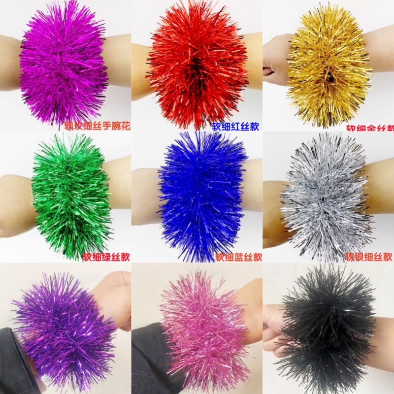 Kindergarten Wrist Flowers Children's Day Dance Performance Props Wristbands Sports Meeting Cheerleading Wristbands Flowers