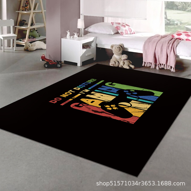 Máquina de juego al por mayor transfronteriza alfombra de dibujos animados de videojuegos mango juego alfombra cyberpunk e-sports alfombra decorativa