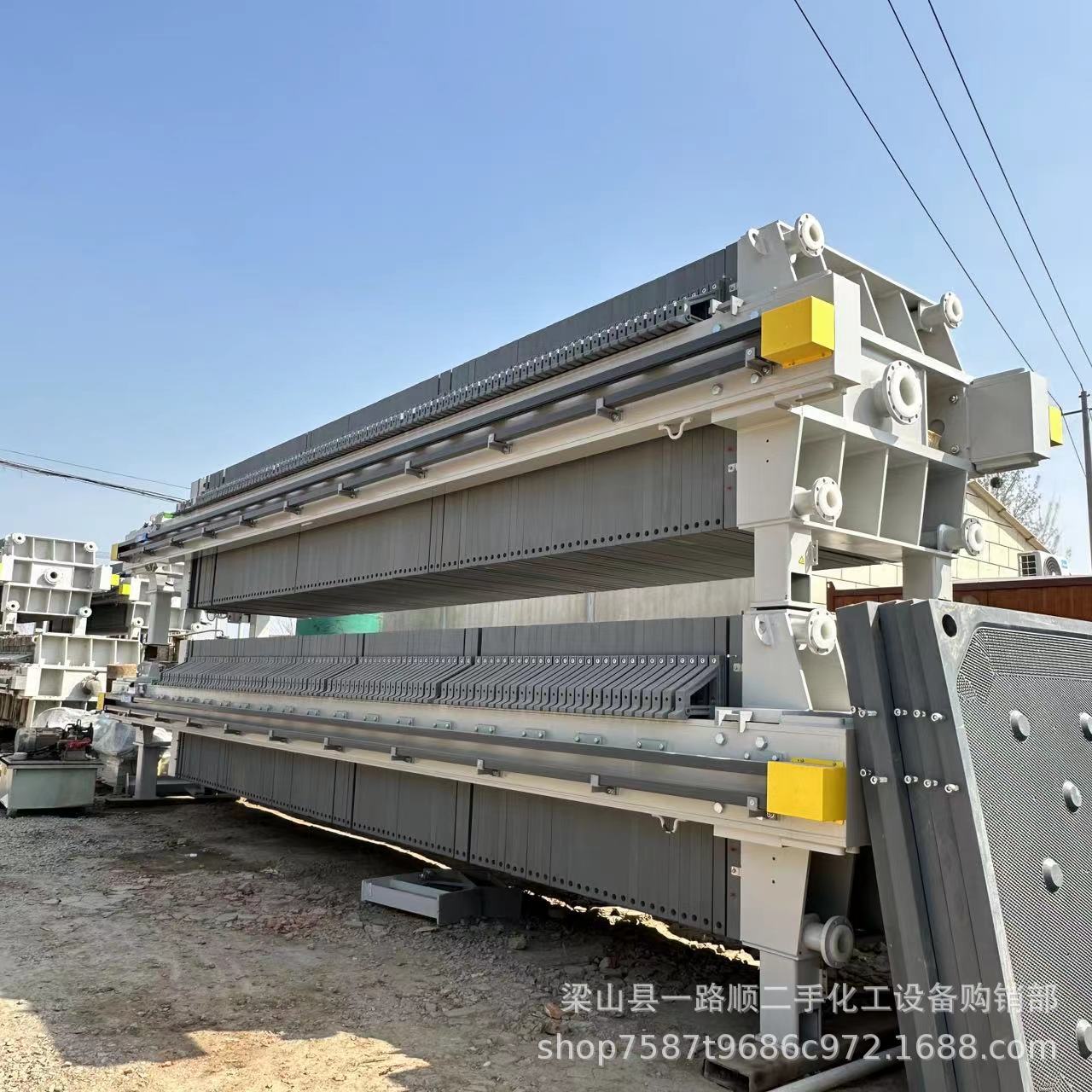 出售100平方厢式压滤机 隔膜内镶嵌 板框式压滤机