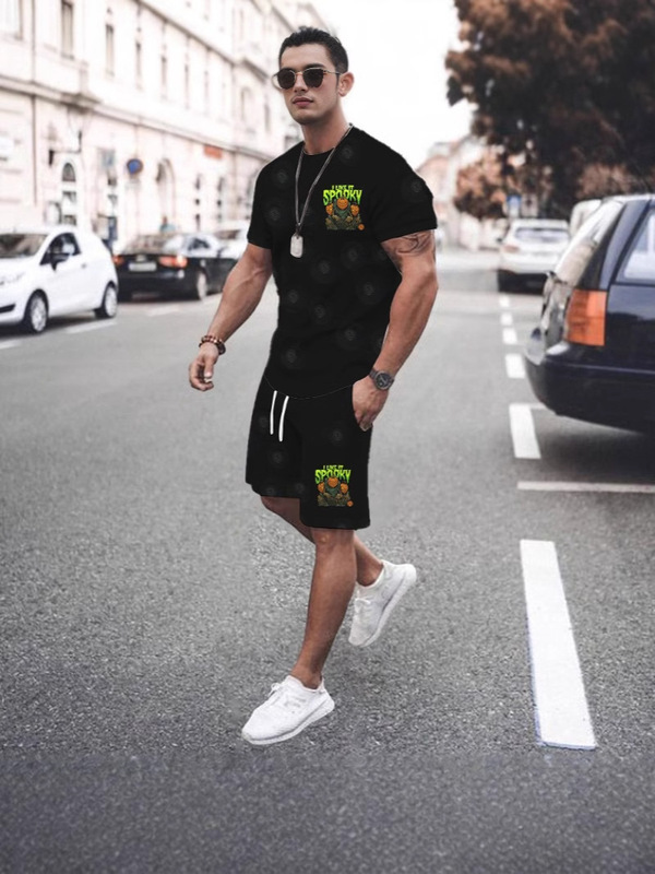 2024 short sleeve suit casual 3d print new star version 2024 short sleeve suit casual 3d print new star version