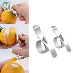 Factory direct sales 430 orange peeler creative orange peeler stainless steel ring orange snail fruit peeler