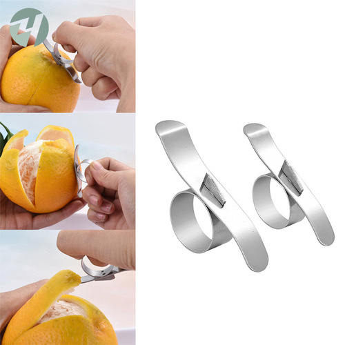 Factory direct sales 430 orange peeler creative orange peeler stainless steel ring orange snail fruit peeler