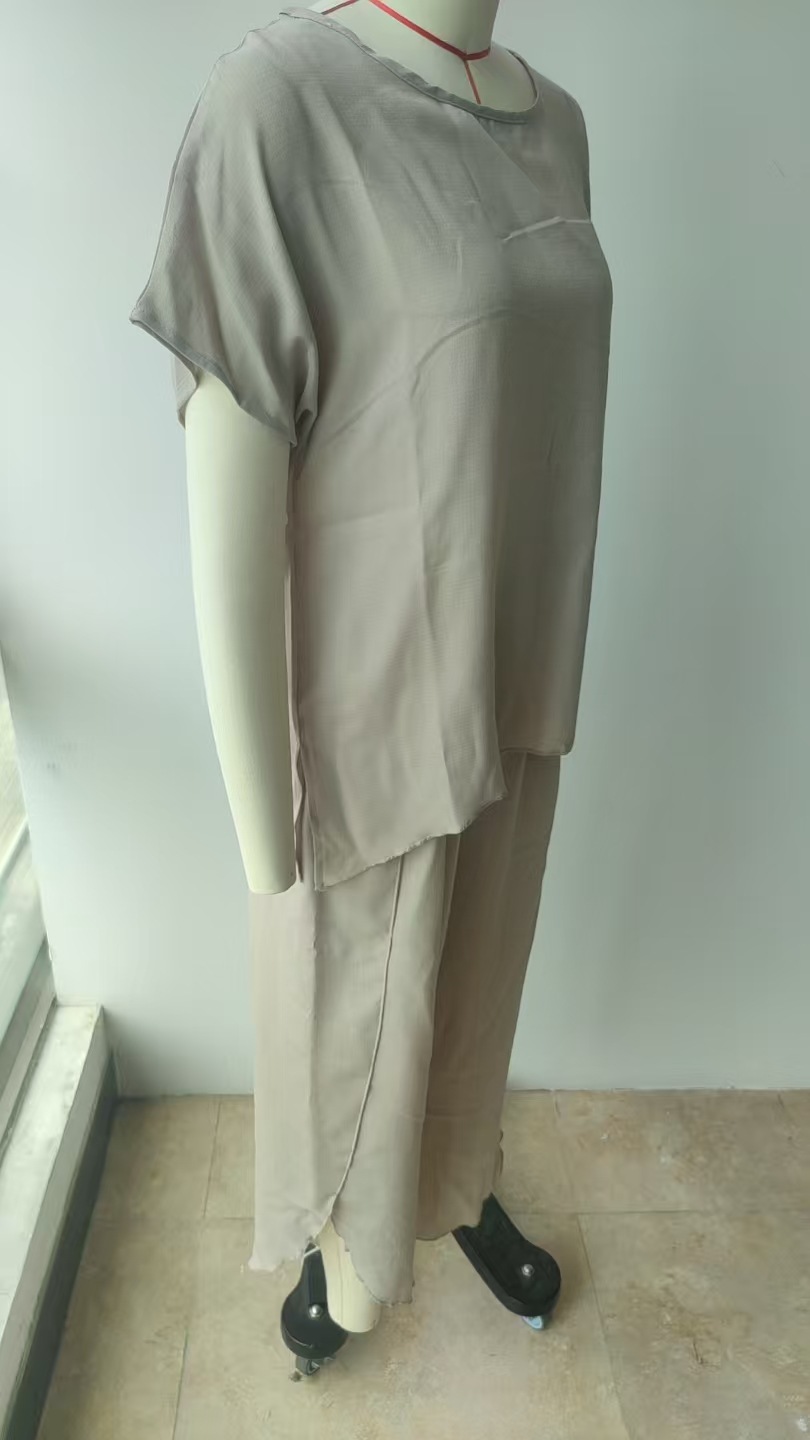 2024 Independent Station Cross-Border Hot Item Women's Fashion Casual Loose Plus Size Set Foreign Trade European_ecoleips.com