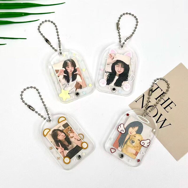 Transparent Photo Frame Keychain Student Idol 1.0inch Photo Card Holder Bag Pendant Storage Card Holder Wholesale in Stock Transparent Photo Frame Keychain Student Idol 1.0inch Photo Card Holder Bag Pendant Storage Card Holder Wholesale in Stock