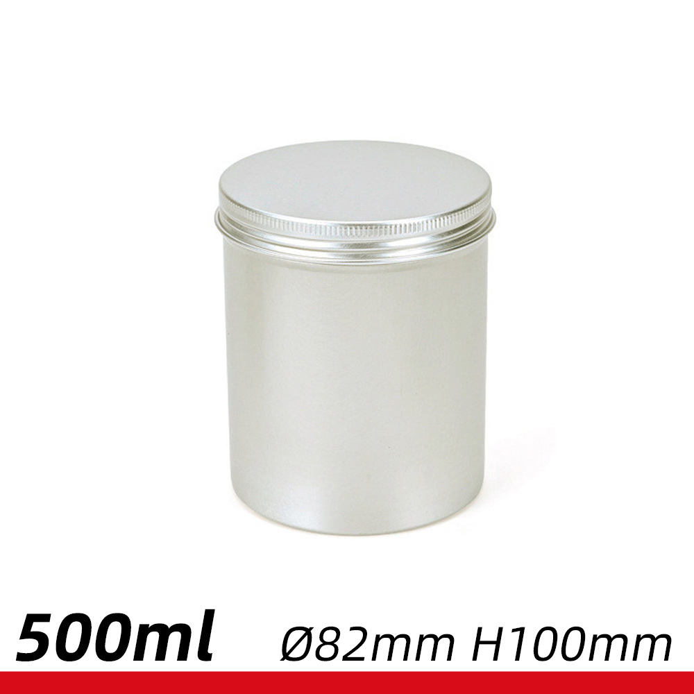 500ml铝罐  82*100mm茶叶铝罐  固体蜡化妆品膏体 500g茶叶罐铝盒