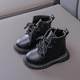 Wholesale children's warm martin boots 2024 spring and autumn new boys British style velvet short boots little girl boots