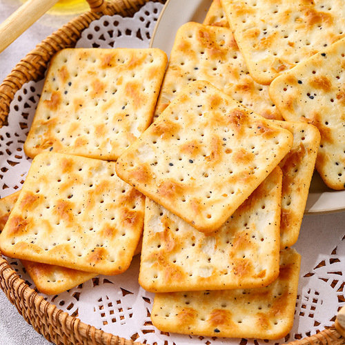 Tai Zhu Xiang chia seeds blue algae green onion soda crackers buckwheat pepper crackers in individual small packages meal replacement food without added sugar