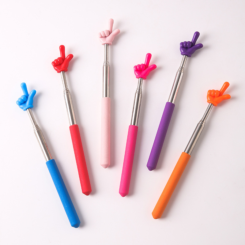 Retractable Finger Pointer Stick, Baton for Home Reading, Teaching Pointer, Teaching Stick, Essential for Teaching, Portable