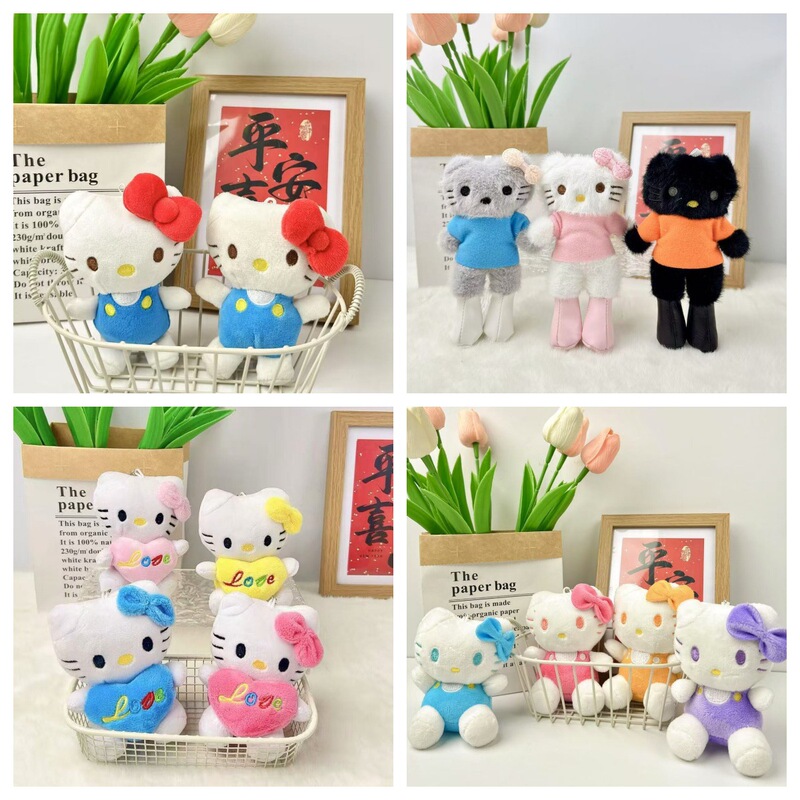 New Trendy Hello Kitty Plush Pendant Super Cute Kt Chanel-Style Bag Charm Small Doll