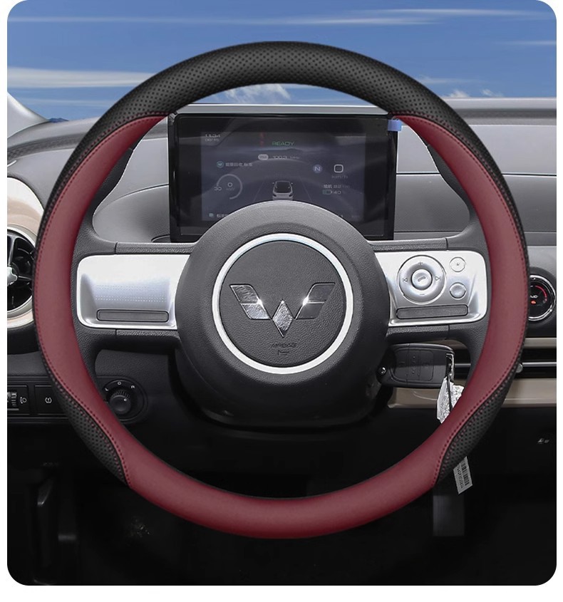 2025 Hongguang Steering Wheel Cover Wuling Mini Four-door Macaron Three-generation Four-season Handicap Cover