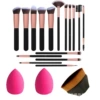 Cosmetic sponge, foundation, 16 pieces, 2 pieces, 1 pieces