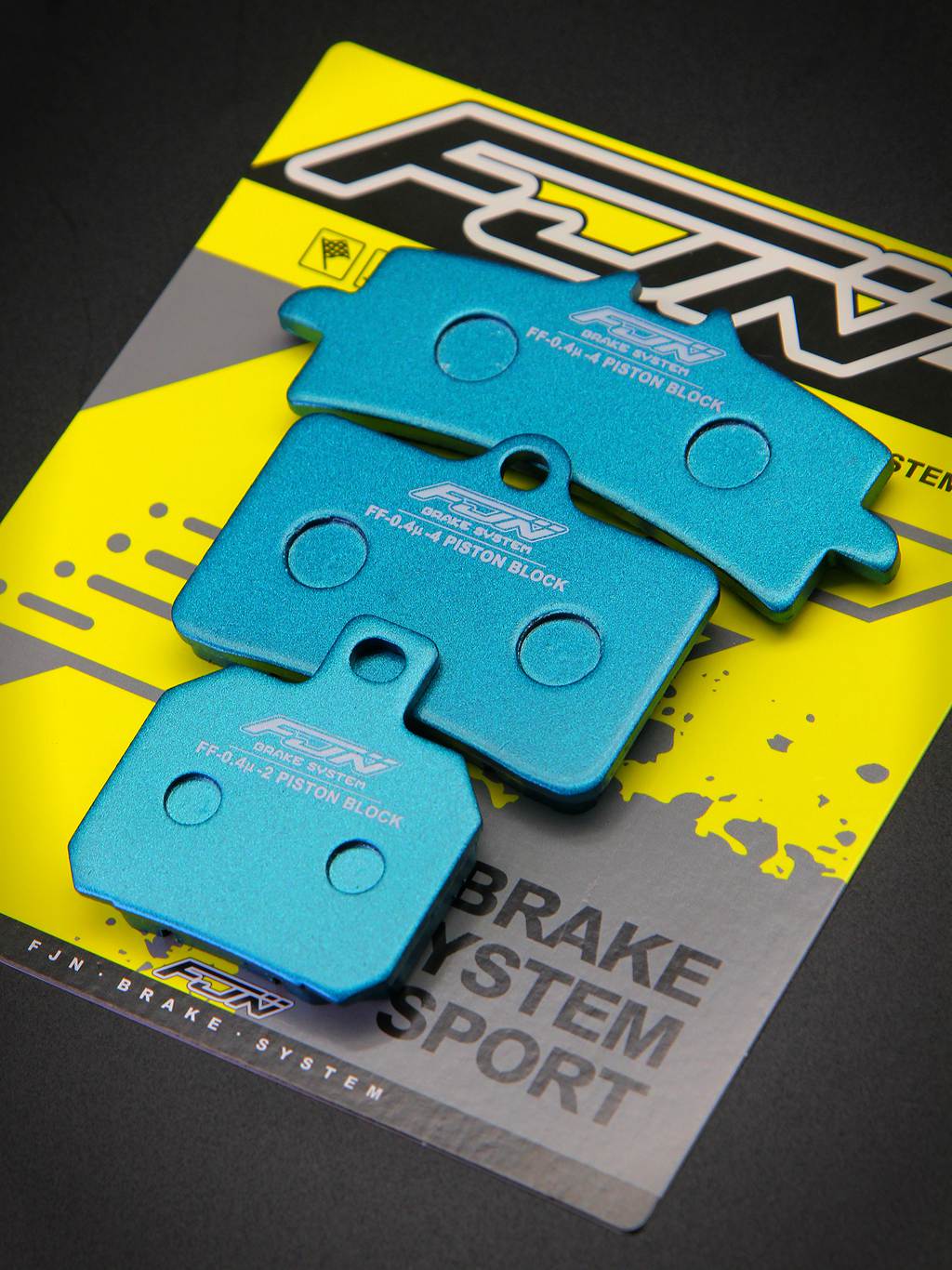 FJN metal semi-ceramic small crab brake pads 9GA FR6 GP4 for modification of four-piston radial calipers