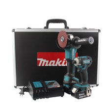 makita����DLX2162X��늽�ĥ�C���әC���b �oˢ��DTD148/DGA404