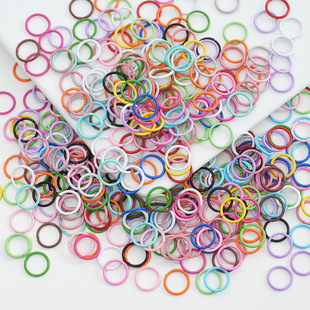 8/10/12mm ��ɫ�����FȦ�ǹ�ɫ�B��Ȧ �ֹ�diy耳׿��ƷȦ���٭h