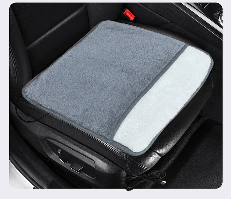 Popular Winter Warm and Constant Temperature Multi-Purpose Hand Warmer Car Seat Cushion USB Heated Square Cushion Cross-Border Wholesale