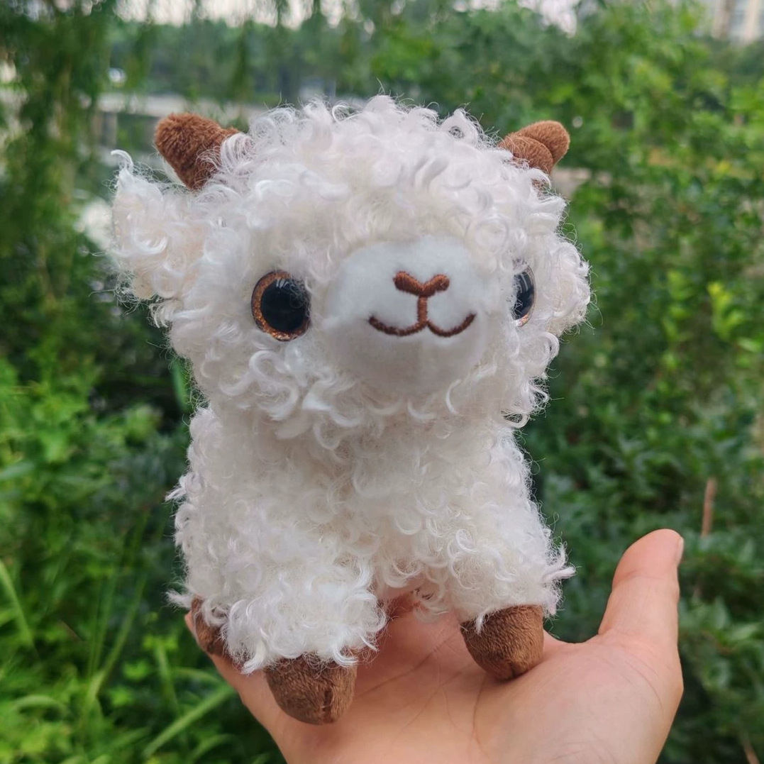 26 New Models of Xinjiang Lamb Plush Toys, Cute Woolen Stuffed Animal Keychains, Doll Bag Charms