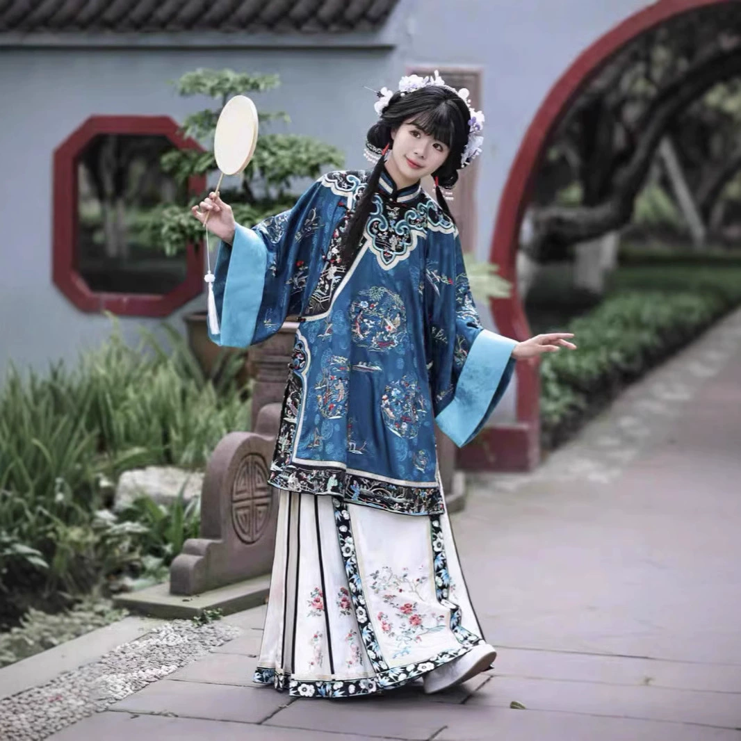 Красавица Фу Цин Хань, женщина Цин Цин, одежда, одежда, костюм флага